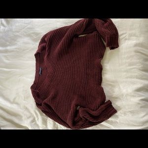 Purple cropped sweater